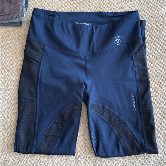 Ariat Ascent Equestrian half grip tights Navy -Med - Picture 5 of 8